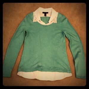 INC sweater with stone sparkle details